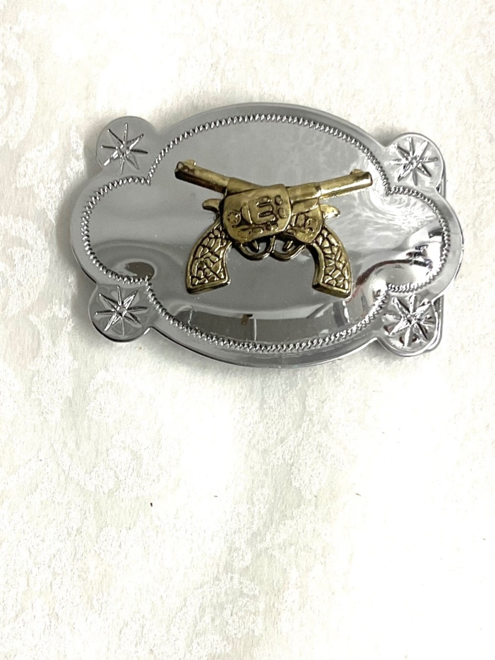 PISTOLS Belt Buckle    3.75" X 2.5”